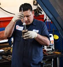 Mechanic doing undercarriage work