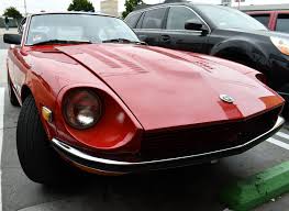 Red Datsun 240Z front